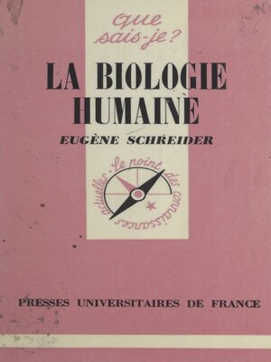 cover image of La biologie humaine